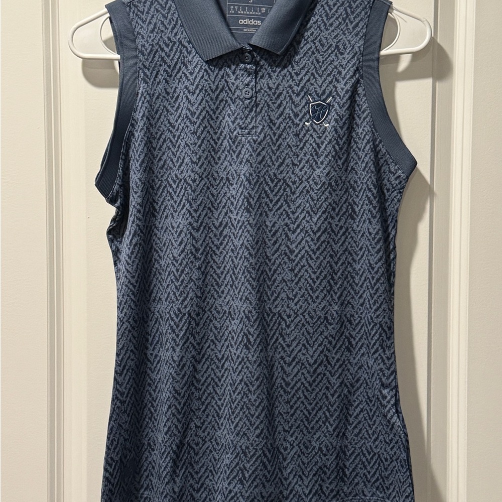 Adidas Women's Chevron Golf Shirt - Navy